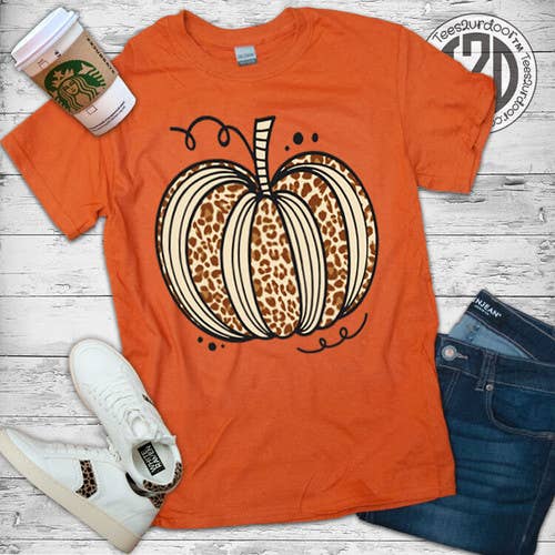 Tシャツ・カットソー IONSEOUL Pumpkins Dyeing MTM Tie Dye Pumpkin T-shirt, Colorful Pumpkin Shirt, Watercolor
