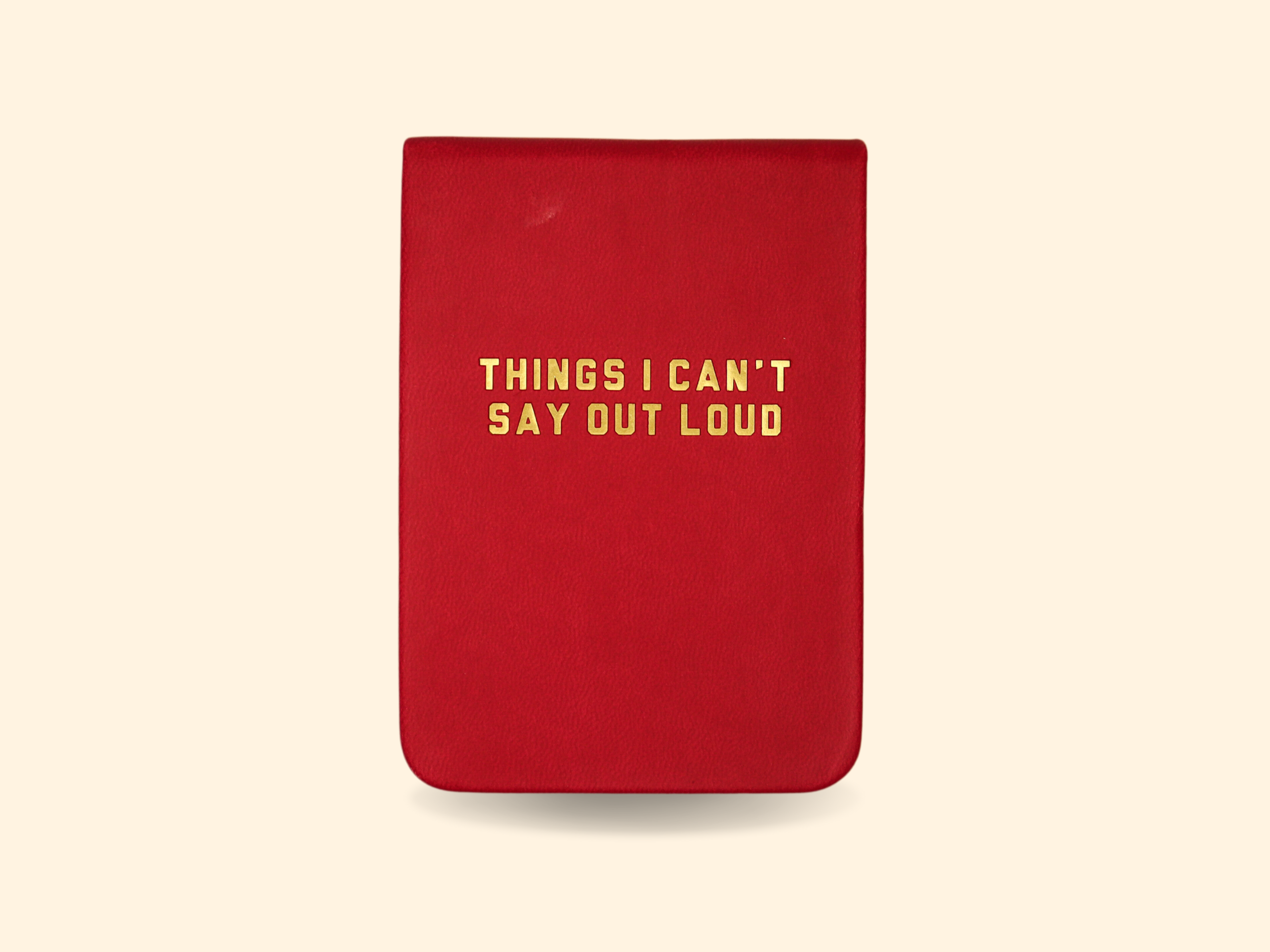 Things I Can&rsquo;t Say Out Loud Red Leatherette Pocket Journal | The 